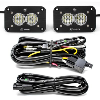 Baja Design 487807 S2 Pro Black Flush Mount LED Light Pod Reverse Kit