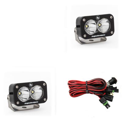 Baja Design 487806 S2 Pro Black LED Auxiliary Light Pod Pair