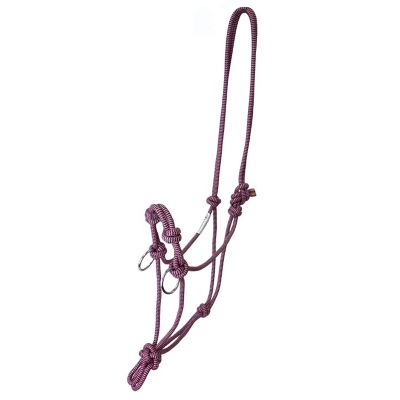 Tahoe Tack Two Tone Training Rope Halter with 4 Knots and 2 Rings