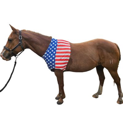 Derby Originals Originals Comfort Strech Lycra Patriotic Shoulder Guard for Full Size Horse, 68 to 76 in.