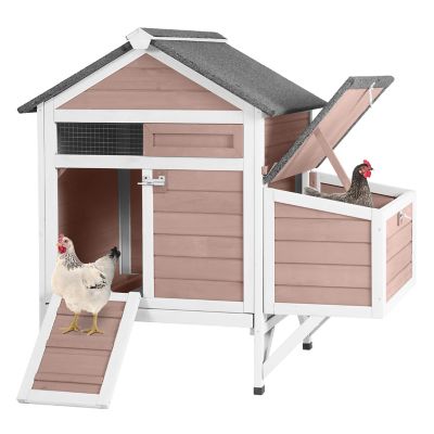 Aivituvin Raised Backyard Hen House, Small Chicken House for 1-2 Chickens