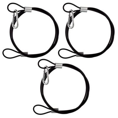 Mosaic Birds 48 in. Steel Wire Cable with Spring Metal Hook Set Of 3