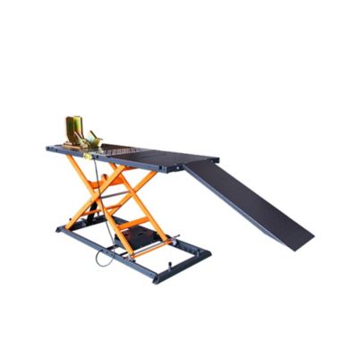 Eisen Electro HydraulicMotorcycle Lift Jack, 1100 lb. Capacity ATV Scissor Lift Jack