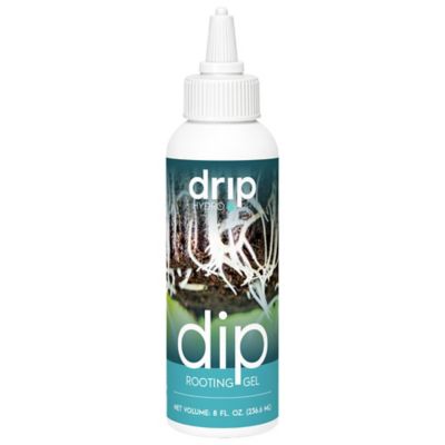 Drip Hydro 8 oz Dip Cloning Gel Rooting Hormone for Plant Cuttings, Thick Gel Formula for Propagation, 1 pk.