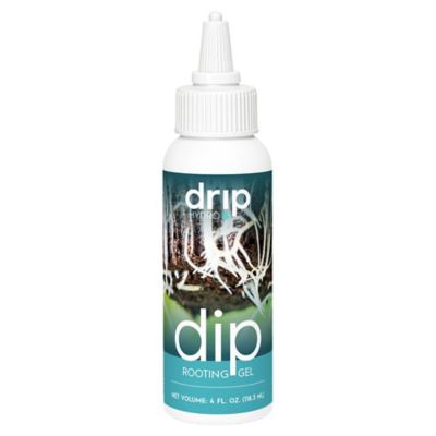 Drip Hydro 4 oz Dip Cloning Gel Rooting Hormone for Plant Cuttings, Thick Gel Formula for Propagation, 1 pk.