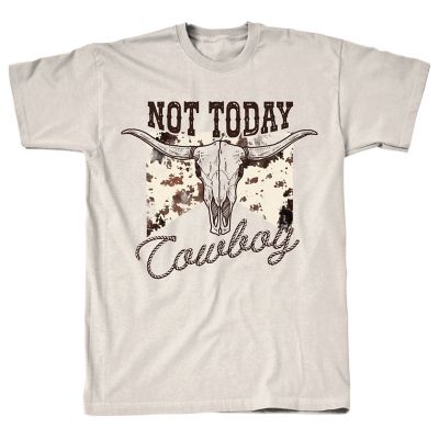 Goodie Two Sleeves Women's Short-Sleeve Not Today Cowboy Graphic T-Shirt