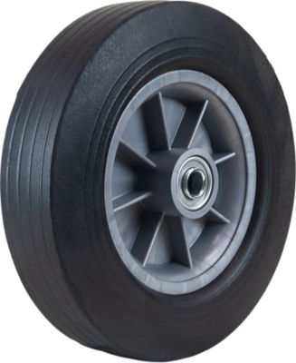 Hi-Run 10X2.5 Ribbed Solid Tire Plastic Hub Assembly, 5/8 in. Offset