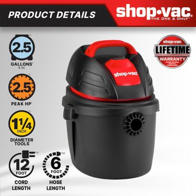 Shop-Vac 2.5 gal. 2.5 hp Wet/Dry Vacuum Cleaner