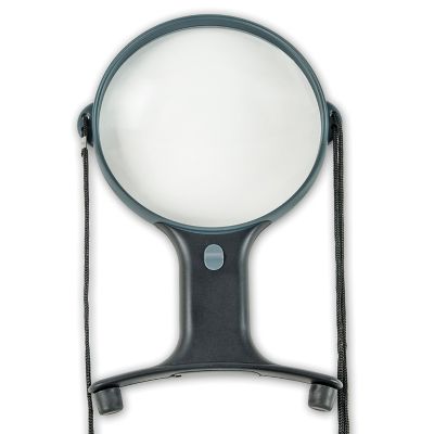 Carson Optical MagniShine LED Lighted 5 in. 2x Power Hands-Free Magnifier