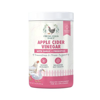 Fresh Eggs Daily Apple Cider Vinegar Powder + Garlic, 16 oz.