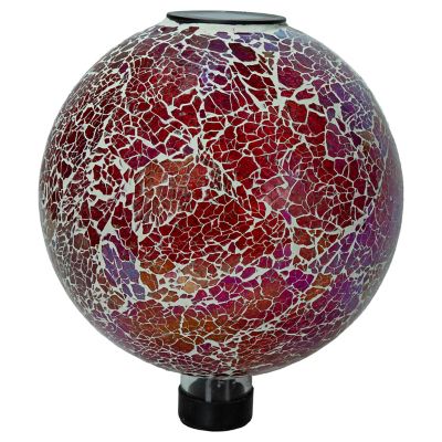 Sunnydaze Decor Pearl Pink Mosaic Gazing Globe