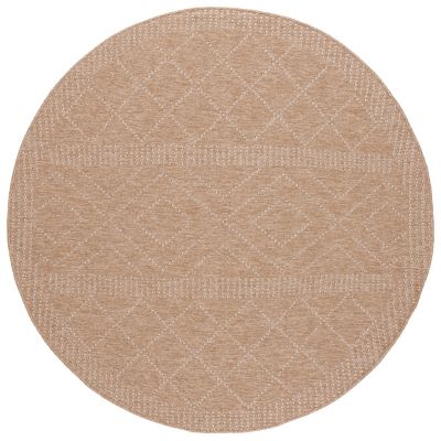 Safavieh Retreat 254 Indoor and Outdoor Rug, 79 x 79in. Round,Natural ...