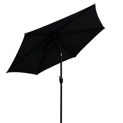 Hiland AZ Patio Heaters Market Umbrella in Black