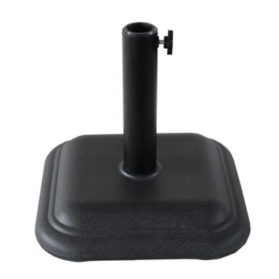 Hiland AZ Patio Heaters Square Concrete Base in Plastic for Market Umbrella