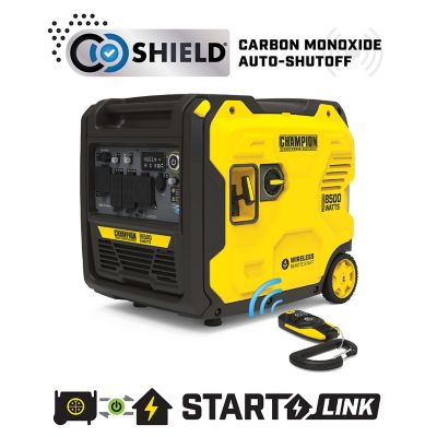 Champion Power Equipment 8500W Wireless Remote Start RV Ready Portable Inverter Generator with StartLINK, Free 3-Year Warranty