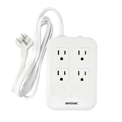 Rayovac 4-AC Outlet and 4-USB Port 540-Joules Surge Protector Power Strip, 5 ft. Braided Cord with Flat Plug
