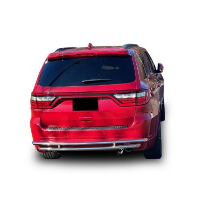 Black Horse Off Road Rear Bumper Guard Double Layer Stainless Fits 2011-2025 Dodge Durango2011-2021 Jeep Grand Cherokee