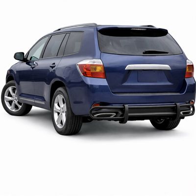 Black Horse Off Road Rear Bumper Guard Double Tube Black Compatible with 1999-2020 Lexus RX2008-2019 Toyota Highlander