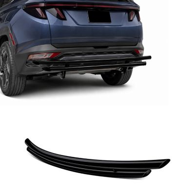 Black Horse Off Road Black Horse Rear Bumper Guard Double Layer Matte Black Compatible with 2022-2023 Hyundai Tucson