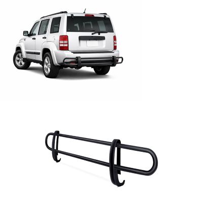 Black Horse Off Road Black Horse Rear Bumper Guard Double Tube Black Compatible with 2007-2011 Dodge Nitro2008-2012 Jeep Liberty