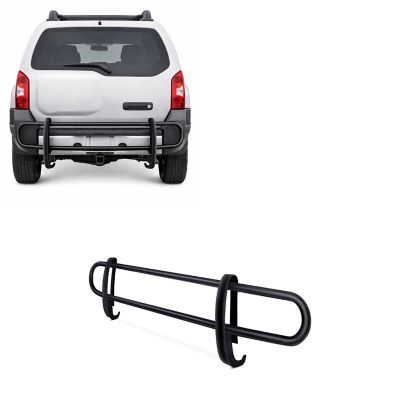 Black Horse Off Road Black Horse Rear Bumper Guard Double Tube Black Compatible with 2005-2015 Nissan Xterra