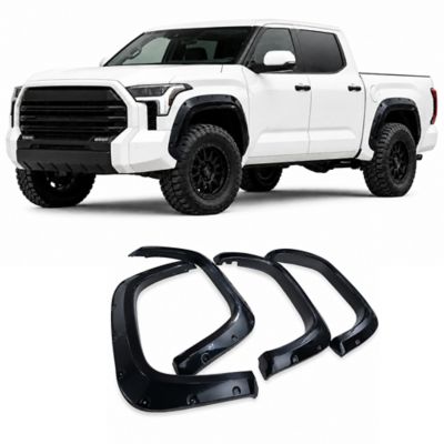 Black Horse Off Road Black Horse Fender Flares Riveted Style Black Compatible with 2022-2026 Toyota Tundra