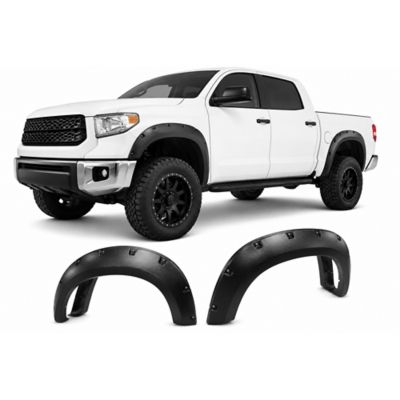 Black Horse Off Road Black Horse Textured Fender Flares Black Compatible with 2007-2013 Toyota Tundra
