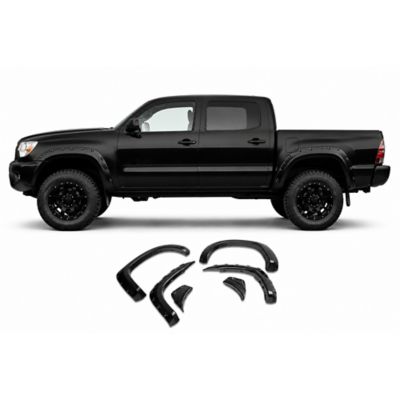 Black Horse Off Road Black Horse Fender Flares Riveted Style Black Compatible with 2012-2015 Toyota Tacoma