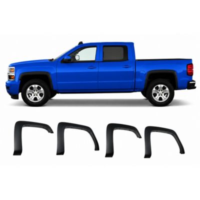 Black Horse Off Road Black Horse OE Factory Style Fender Flares Black Fits 2007-2013 Chevrolet Silverado 1500/2500 HD/3500 HD