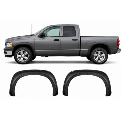 Black Horse Off Road Black Horse OE Factory Style Fender Flares Black Compatible with 2002-2008 Dodge Ram 1500/2500/3500