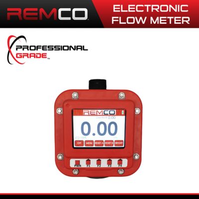 REMCO Zeus Flow Meter, Totalizing, 30 GPM, 40 PSI Max