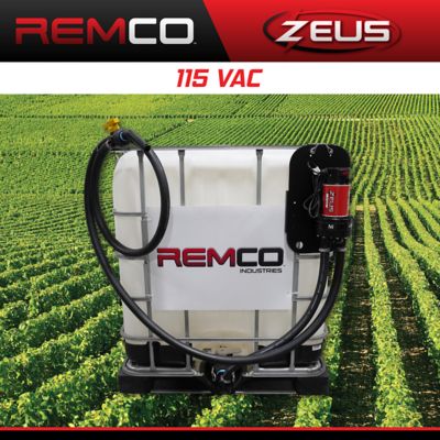 REMCO Zeus Ready-Flo Cage Transfer Kit 14 gpm., 115 VAC, Includes Plumbing