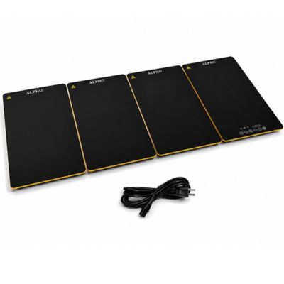 Alpha Living 4 Panel Electric Glass Top Food Warming Tray