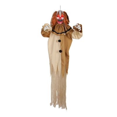 Haunted Hill Farm 6 ft. Moving Body Halloween Animatronic Hanging Animated Clown