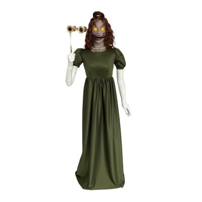Haunted Hill Farm 5 ft. 9 in. Motion Activated Orange LED Animatronic Bridgertomb Woman