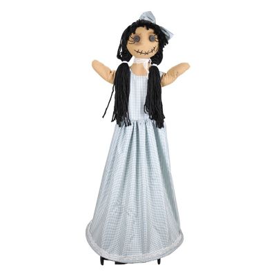 Haunted Hill Farm 4.9 ft. Sound-Activated Animated Halloween Animatronic Walking Girl