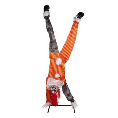 Haunted Hill Farm 7.1 ft. Moving Body Halloween Animatronic Upside Down Clown
