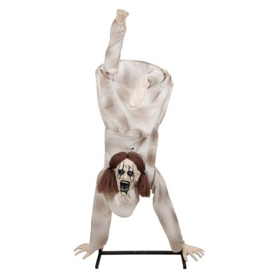 Haunted Hill Farm 6 ft. Moving Body Halloween Animatronic Upside Down Girl