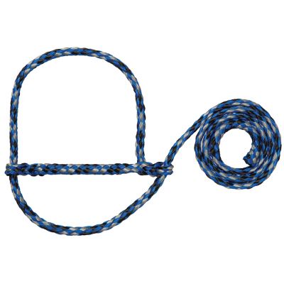 Weaver Livestock Poly Rope Sheet/Goat Halter, Blue/Black/Gray
