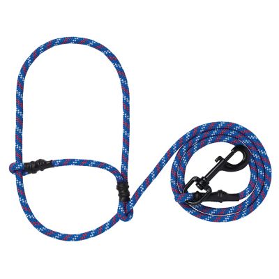 Weaver Livestock 1/4 in. Sheep/Goat Rope Halter, Blue/Red/White