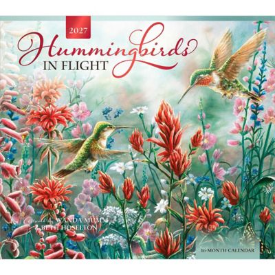 Brown Trout 2027 Hummingbirds Linen Env Brush Dance, Foil