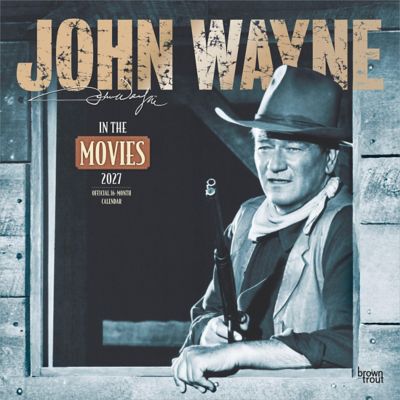 Brown Trout John Wayne in the Movies 2027 Square Flap