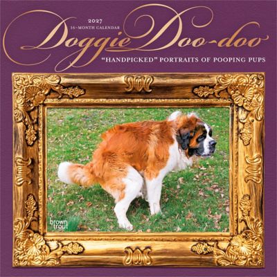 Brown Trout 2027 Doggie Doo Doo Square Flap Calendar