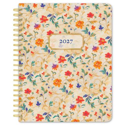Brown Trout Tuscan Delight 2027 Desk Planner FOIL
