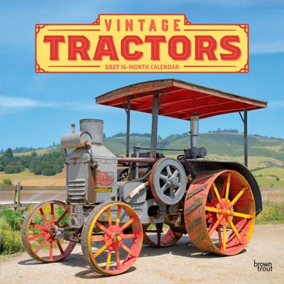 Brown Trout Tractors, Vintage 2027 Square Flap