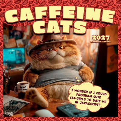 Brown Trout Caffeine Cats 2027 Square Flap