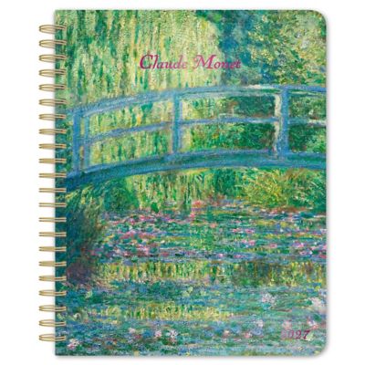 Brown Trout Monet, Claude 2027 Desk Planner FOIL