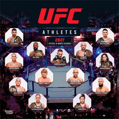 Brown Trout Ultimate Fighting Championship 'UFC Athletes' 2027 Square Flap