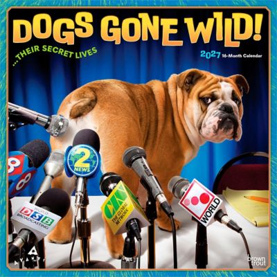 Brown Trout Avanti Dogs Gone Wild 2027 Square Flap