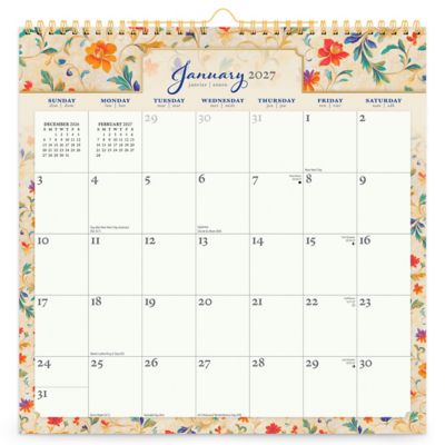 Brown Trout 2027 Tuscan Delight Square Office Sticker Calendar